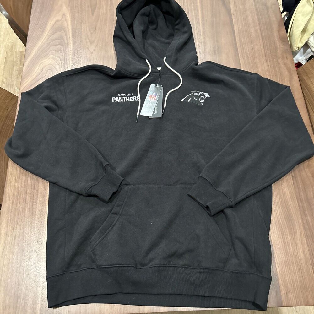 Carolina Panthers Hoodie Men’s Size XL Black NFL Football Sweatshirt Pullover